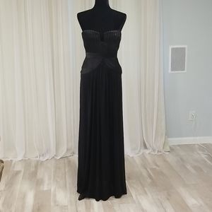 BCBGMazazria Strapless Black Gown